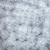 Vente en gros d'usine de balles élastiques gonflables colorées pour enfants, en plastique PE transparent cristallin, épaisses, pour l'océan, pour les enfants de 3 à 6 ans