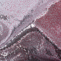 Nouvel Arrivage Tissu en Dentelle Brodé de Paillettes 100% Polyester Brillant, Respirant et Changeant de Couleur, 285 g/m², Idéal pour les Soirées Élégantes