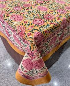 Juego de 6 fundas de Mantel con estampado de bloques a mano de último diseño, juegos de alfombrillas para servilletas, mantel personalizado de lino de algodón de la India - Product Image 6