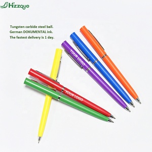 批发定制标志塑料商务文具圆珠笔，适用于学校和酒店新颖办公印刷礼品笔 - Product Image 2