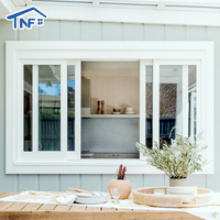 Ventanas Corredizas de Aluminio con Doble Acristalamiento de Diseño Moderno Personalizado, Patrón de Apertura Horizontal