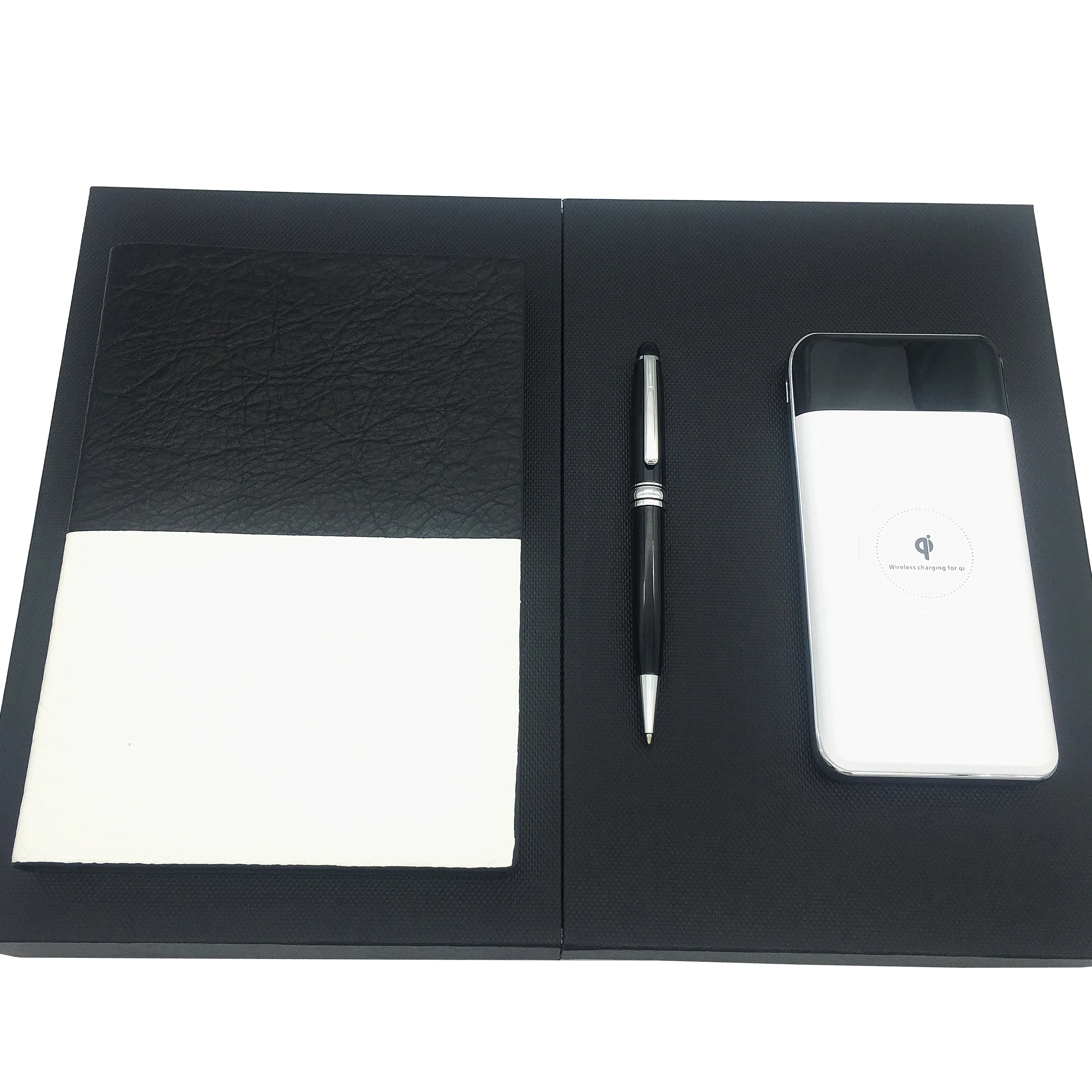 High Quality Premium Custom Logo Corporate Gift Set for Luxury Business Notebook Powerbank Ballpen