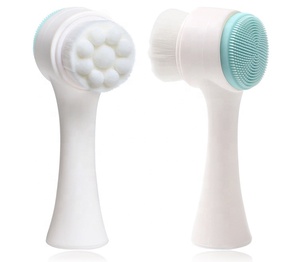 <span class=keywords><strong>Brosse</strong></span> <span class=keywords><strong>nettoyante</strong></span> faciale manuelle en silicone de bonne qualité, prix abordable, cheveux synthétiques multicolores, imperméable, étiquette privée acceptable - Product Image 3