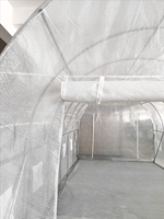 Serre tunnel moderne durable 2,5x2x2m pour culture hydroponique à domicile, jardin et extérieur, avec structure en métal galvanisé, écologique