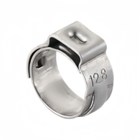 Collier de serrage mini en acier inoxydable galvanisé à une seule oreille pour tuyaux de pétrole et produits chimiques