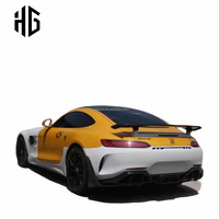Conversion de pare-chocs arrière style GTR avec diffuseur et embouts d'échappement pour Mercedes AMG GT GTS C190 R190 2015-2021, kit carrosserie GTR.