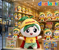 Peluche personnalisée de personnage de dessin animé, adorable poupée en peluche pour souvenir, OEM ODM, peluche personnalisée