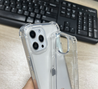 Acrylique dur antichoc + TPU avec étui de téléphone portable anti-chute transparent Airbag pour iPhone 17 16 15 14 13 12 11 Pro Max
