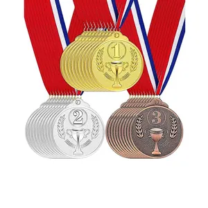 纪念品乒乓球金奖金属奖空白奖牌运动金属足球游泳奖牌和奖杯金钥匙3D金属奖牌