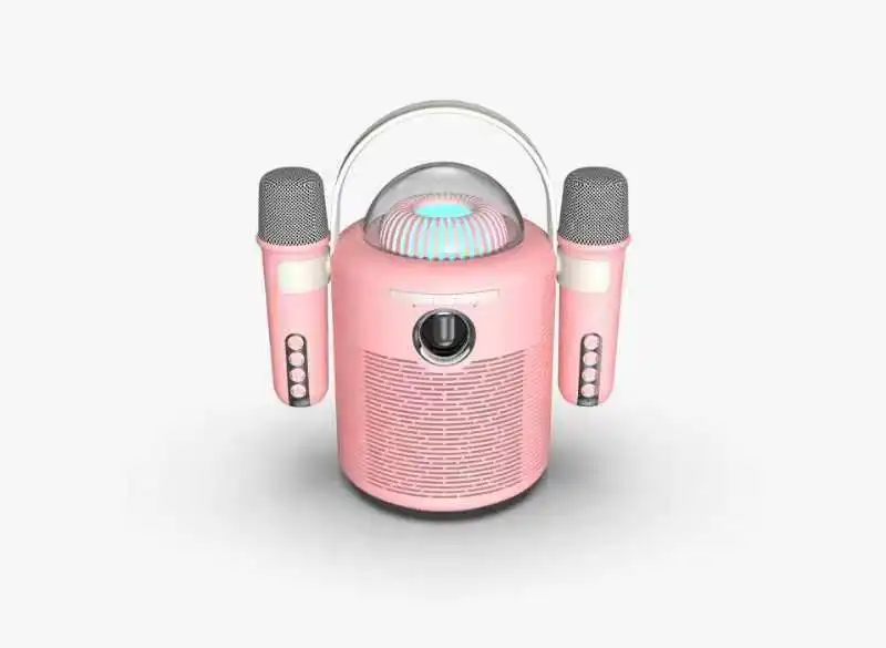 Portatile ha condotto la luce colorata Karaoke altoparlante party bluetooth altoparlanti con microfono per la festa di casa