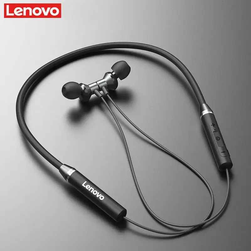 Original Lenovo HE05 earbuds neckband sports 5.0 BT stereo magnetic earphones Waterproof wireless earphone headphone