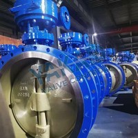 Válvula de Mariposa con Brida de Acero Inoxidable, Cuerpo 304, Disco Revestido de PTFE, Triple Offset, Alto Rendimiento, Servicio para Refinerías