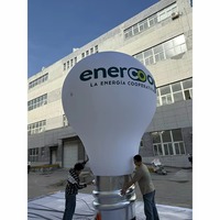 Ballon gonflable en forme d'ampoule avec logo personnalisé pour la publicité gonflable