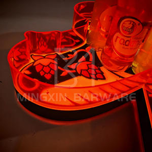 Soporte de botella de champán LED en forma de pájaro personalizado, bandeja de presentador de vino de marca para exhibición al por menor, promoción y eventos VIP - Product Image 3