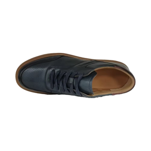 Chaussures décontractées pour hommes, chaussures de sport, dessus en cuir de vachette, doublure en peau de porc, semelle extérieure en caoutchouc antidérapante, chaussures de marche élégantes - Product Image 4