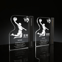 Nouveau Trophée de Basketball Haut de Gamme, Médaille Sportive Créative, Design Silhouette de Joueur de Basketball, Récompense Commémorative