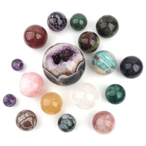 Semi-precious Stone Crafts Natural Dragon Blood Stone Sphere Healing Stones Quartz <b>Crystal</b> <b>Ball</b> Sphere - Product Image 6