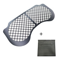 Plateau de voiture pliable en cuir PU Tesla modèle 3 modèle Y intérieur de luxe bureau d'ordinateur portable Table de nourriture siège avant travail voyage manger déjeuner