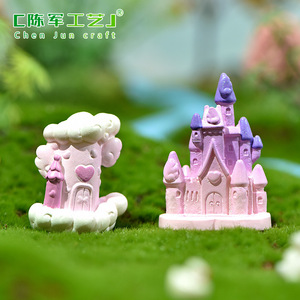 Vendita Diretta dalla Fabbrica Weij: Accessori per Decorazione Torte con Castello delle Fiabe e Micro-Paesaggio, Ornamenti <span class=keywords><strong>in</strong></span> Resina Dream Moon - Product Image 4