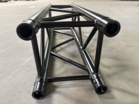 Structure de montage légère en aluminium noir pour éclairage de DJ, discothèque et bar