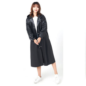 Compra a granel de trajes de lluvia EVA para adultos impermeable de cobertura completa para exteriores y protección contra tormentas150g 18 Denier tela negra - Product Image 1