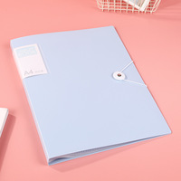 Pochette multi-pages A4 en PP, couleur Morandi, avec poches intérieures et rangement pour feuilles de test – Fournitures scolaires et de bureau