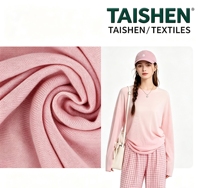 Tissu interlock rayonne/polyester respirant, résistant à l'abrasion, anti-bouloches, anti-bactérien, résistant aux taches, doux, teint uni, 120 GSM