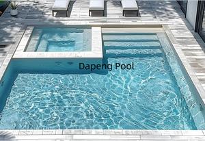 <span class=keywords><strong>Piscine</strong></span> familiale privée en <span class=keywords><strong>fibre</strong></span> <span class=keywords><strong>de</strong></span> <span class=keywords><strong>verre</strong></span> avec <span class=keywords><strong>escalier</strong></span> pour spa, utilisation par les enfants, construction durable - Product Image 2