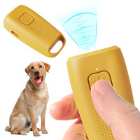 Répulsif à ultrasons portable pour chiens, en plastique PC ABS, 40 kHz, rechargeable par USB-C, portée de 15 m, 6 mois d'autonomie en veille, pour l'entraînement des chiens en extérieur