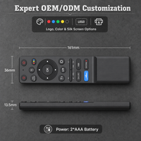 22Keys Ble Voice Smart TV Remote Controller IR Learning Wireless Remote ABS Shell OEM ODM Custom untuk Smart TV Android TV Box