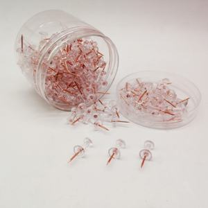 Набор кнопок-гвоздиков EMDA Office Desktop, 215 шт., пластиковые, прозрачные, красные, зеленые, желтые, розовые, для досок и заметок - Product Image 5