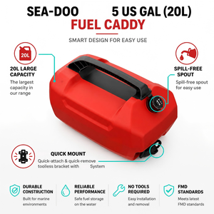 Tanque de Combustible para Moto Acuática, Bidón Portátil de 5 Galones (20L) con Asa para Jet Ski, <span class=keywords><strong>Seadoo</strong></span> - Product Image 2