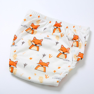 Pantalon de <span class=keywords><strong>couche</strong></span> en tissu pour enfants Formation de bébé et <span class=keywords><strong>couche</strong></span> de toilette <span class=keywords><strong>lavable</strong></span> avec du coton écologique pour l'apprentissage et le confort - Product Image 4