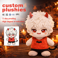 Fabricantes de Peluches Personalizados, Muñeco de Peluche Demonio, Diseño Personalizado, Juguete de 15cm, 20cm, 25cm