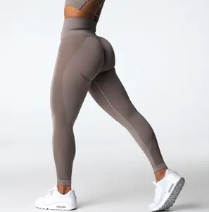 Üreticileri yeni tasarım activewear egzersiz kıyafeti dikişsiz yüksek bel spor nvgtn kontur 2.0 legging kadın