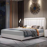 Nouveau design moderne de meubles de luxe lit King Size lit Queen Size de style moderne avec tête de lit