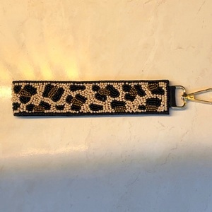 Colorful Beaded <b>Key</b> <b>Ring</b> Handmade Charm Decorative Bag <b>Accessory</b> Fashion Gift for Daily Use - Product Image 3