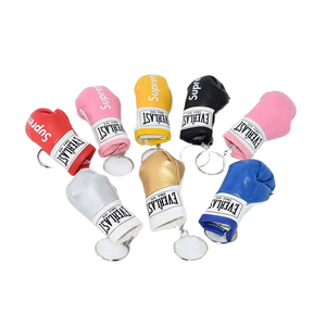 Porte-clés mini-gants de boxe OY C-03 tendance en cuir avec impression numérique, accessoire de sac à dos avec pendentif décoratif, article cadeau Chine - Product Image 1