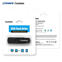 Clé USB OTG Ceamere CMC5 XC 128 Go 64 Go 32 Go 16 Go 8 Go 4 Go 2 Go, clé USB pour smartphone, clé USB OTG 2.0