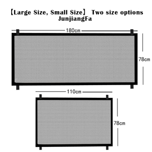 JunjiangFa pagar tangga kain dapat ditarik untuk keamanan bayi pagar untuk hewan peliharaan dan anak-anak pelindung pintu untuk anjing dan Bebes - Product Image 3