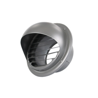 Capot rond en acier inoxydable personnalisé 100 110 120mm cuisine mur échappement étanche Ventilation champignon tuyau évent bouchon couverture