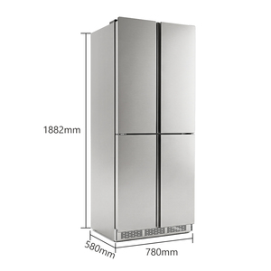 <span class=keywords><strong>Réfrigérateur</strong></span> <span class=keywords><strong>encastrable</strong></span> pour <span class=keywords><strong>porte</strong></span> française 355L, sans givre, en acier inoxydable 304, Grade <span class=keywords><strong>1</strong></span> CE - Product Image 4
