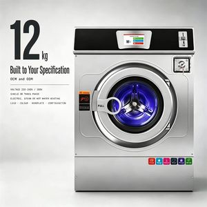 Lavadora de Autoservicio con Pantalla Táctil, WiFi, Control Remoto, Pago con Monedas o Tarjeta, 12 kg - Product Image 2