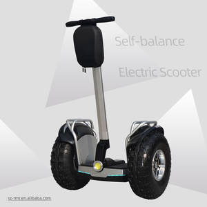 CE onaylı 19 inç 2 tekerlekli elektrikli scooter devriye arabası yan alet kutusu, flaş ışığı, alarm hoparlör - Product Image 6