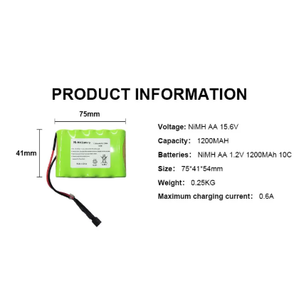 Ewt <span class=keywords><strong>15.6V</strong></span> <span class=keywords><strong>Nimh</strong></span> pin sạc 1200mAh cho các công cụ điện với vòng đời 500 - Product Image 3