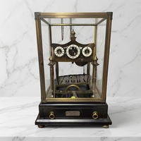 Horloge de table mécanique à mouvement à boule oscillante Congreve, design nouveau, bronze antique 12s