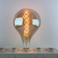 Ampoule à LED de forme extraterrestre Couleur Fumée Gris foncé Ampoule Edison LED 230V E27 4W6W8W 50/60Hz Vintage Led Filament Lampe Edison décorative
