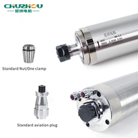 Moteur de broche CNC refroidi à l'eau 2.2kw ER16 80mm 400hz avec broche de refroidissement par eau 220V