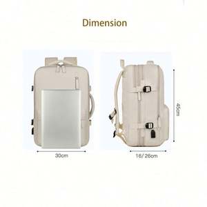 Mochila Maletín Unisex de Moda, Gran Capacidad 35L, Poliéster Impermeable, Compartimento para Computadora, Apta para Viajes - Product Image 5