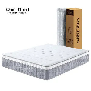 Matelas à ressorts ensachés taille King Size OEM/ODM enroulé dans une boîte vente en gros matelas mou pour hôtel